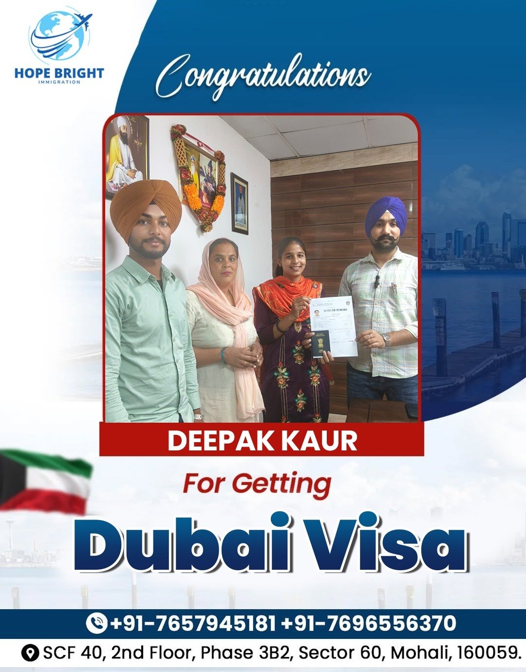 Client Testimonial & Visa Approval